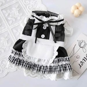 Sweet puppy maid dress, Dog and cat maid dress